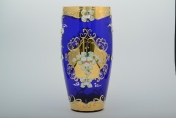 Ваза для цветов Bohemia Лепка синяя 30см Арт. 22109