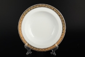Комплект тарелок глубоких Thun Кристина платиновая золотая лента 22 см(6 шт)