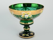Конфетница Зеленая Bohemia Star Crystal 13 см Арт. 24527