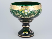 Конфетница Зеленая Bohemia Star Crystal 20 см Арт. 23682
