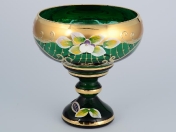 Конфетница Зеленая Bohemia Star Crystal 13 см Арт. 23680