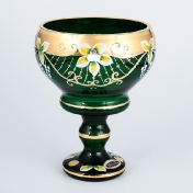 Конфетница зеленая Bohemia Star Crystal 16 см Арт. 23639
