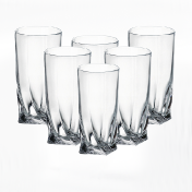 Комплект стаканов для воды Crystalite Bohemia Quadro 350 мл(6 шт)