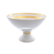 Фруктовница на ножке Falkenporzellan Cream Gold 24см Арт. 15647
