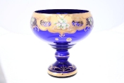 Фруктовница Bohemia лепка синяя E-S 26 см Арт. 21465