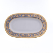 Овальное блюдо Falkenporzellan Imperial Blue Gold  24 см