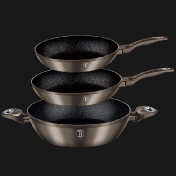 Комплект посуды 3 предмета Carbon Metallic Line Арт. 25474