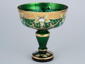 Конфетница Зеленая Bohemia Star Crystal 16 см Арт. 23651