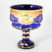 Конфетница синяя Bohemia Star Crystal 16 см Арт. 24940