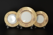 Комплект тарелок 18 предметов Diadem Violet Creme Gold