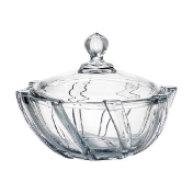 Конфетница с крышкой Crystalite Bohemia Infinity 19см