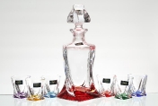 Комплект для ликера Crystalite Bohemia Quadro Ассорти 7 предметов Арт. 17960