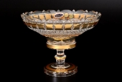 Конфетница Золото на ножке Bohemia Max Crystal 20 см Арт. 19272