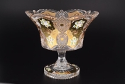 Фруктовница 25 см на ножке Sonne Crystal Золото Арт. 16738