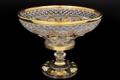 Фруктовница 25 см на ножке Sonne Crystal Золото Арт. 16769