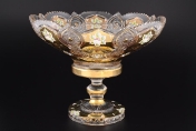 Фруктовница 30 см на ножке Sonne Crystal Золото Арт. 16775