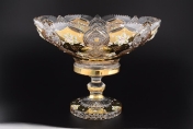Фруктовница 35 см на ножке Sonne Crystal Золото Арт. 16776