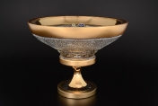 Фруктовница Фелиция 30 см на ножке Sonne Crystal Золото Арт. 17722