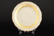 Комплект тарелок Thun Мария Луиза Золотая лента Ivory 19см (6 шт)