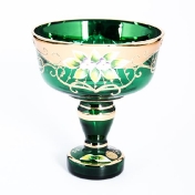 Конфетница Зеленая Bohemia Star Crystal 13 см Арт. 27172