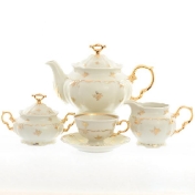 Фарфоровый чайный сервиз Thun Мария Луиза Ivory 6 персон 17 предметов Арт. 27282