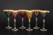 Комплект стеклянных креманок 6шт Veneziano color Арт. 28524