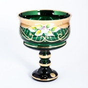 Конфетница зеленая Bohemia Star Crystal 13 см Арт. 28076
