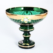 Конфетница зеленая Bohemia Star Crystal 16 см Арт. 28089