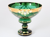 Конфетница зеленая Bohemia Star Crystal 20 см Арт. 28090