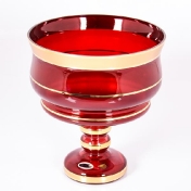 Фруктовница красная Bohemia Star Crystal 26 см Арт. 30442