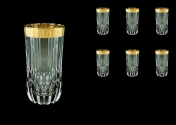 Комплект стаканов для воды 400 мл Antique Golden Classic Decor Astra Gold (6 шт)