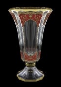 Ваза на ножке 40 см Flora's Empire Golden Red Light Astra Gold