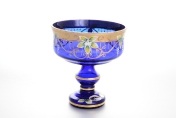 Конфетница синяя Bohemia Star Crystal 16 см Арт. 30663