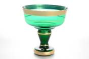 Конфетница Star Crystal Лепка зеленая 20см Арт. 30664