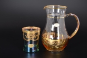 Комплект 7 предметов графин и стаканы 1+6 Veneziano color Арт. 29993