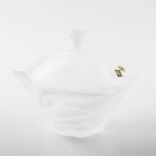Конфетница на ножке с крышкой Bohemia Treasury 20см Арт. 31230