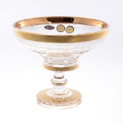 Конфетница на ножке Bohemia Max Crystal Золото 15см Арт. 30400