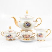 Фарфоровый чайный сервиз Sterne porcelan Аляска Фрукты 6 персон 17 предметов