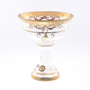 Конфетница на ножке Star Crystal Смальта 13см Арт. 33284