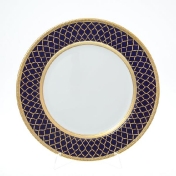 Круглое блюдо Falkenporzellan Valencia Cobald Gold 32 см