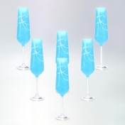 Комплект фужеров для шампанского Crystalex Bohemia Sandra 200 мл(6 шт) Арт. 37871