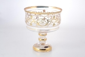 Конфетница на ножке Star Crystal Смальта 20см Арт. 37916