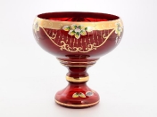Фруктовница красная Bohemia Star Crystal 26 см Арт. 37501