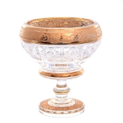 Конфетница на ножке Bohemia Max Crystal Золото 13см Арт. 38446