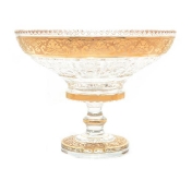 Конфетница на ножке Bohemia Max Crystal Золото 20см Арт. 38443