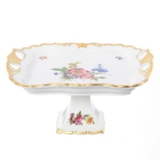 Фарфоровый поднос на ножке Queen's Crown 30*25 Арт. 07347