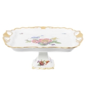 Фарфоровый поднос на ножке Queen's Crown 34*29 Арт. 07348
