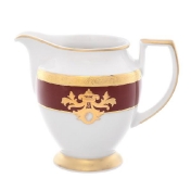 Фарфоровый молочник Falkenporzellan Alena 3D Bordeaux Gold Constanza