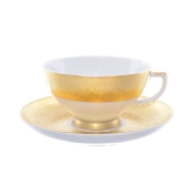 Комплект чайных пар Falkenporzellan Diamond Full Gold (6 шт)