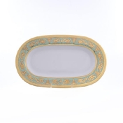 Овальное блюдо Falkenporzellan Imperia Seladon Gold 24 см